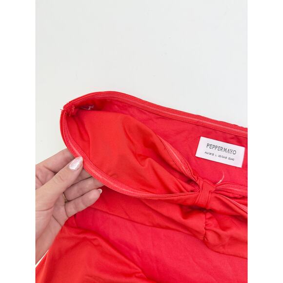 Peppermayo red tianna strpess maxi dress - size 8 - Picture 5 of 6